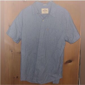 Hollister Men's Light Blue Casual Shirt